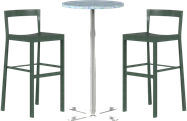 Baxter Bar Table Package - 2 Stools